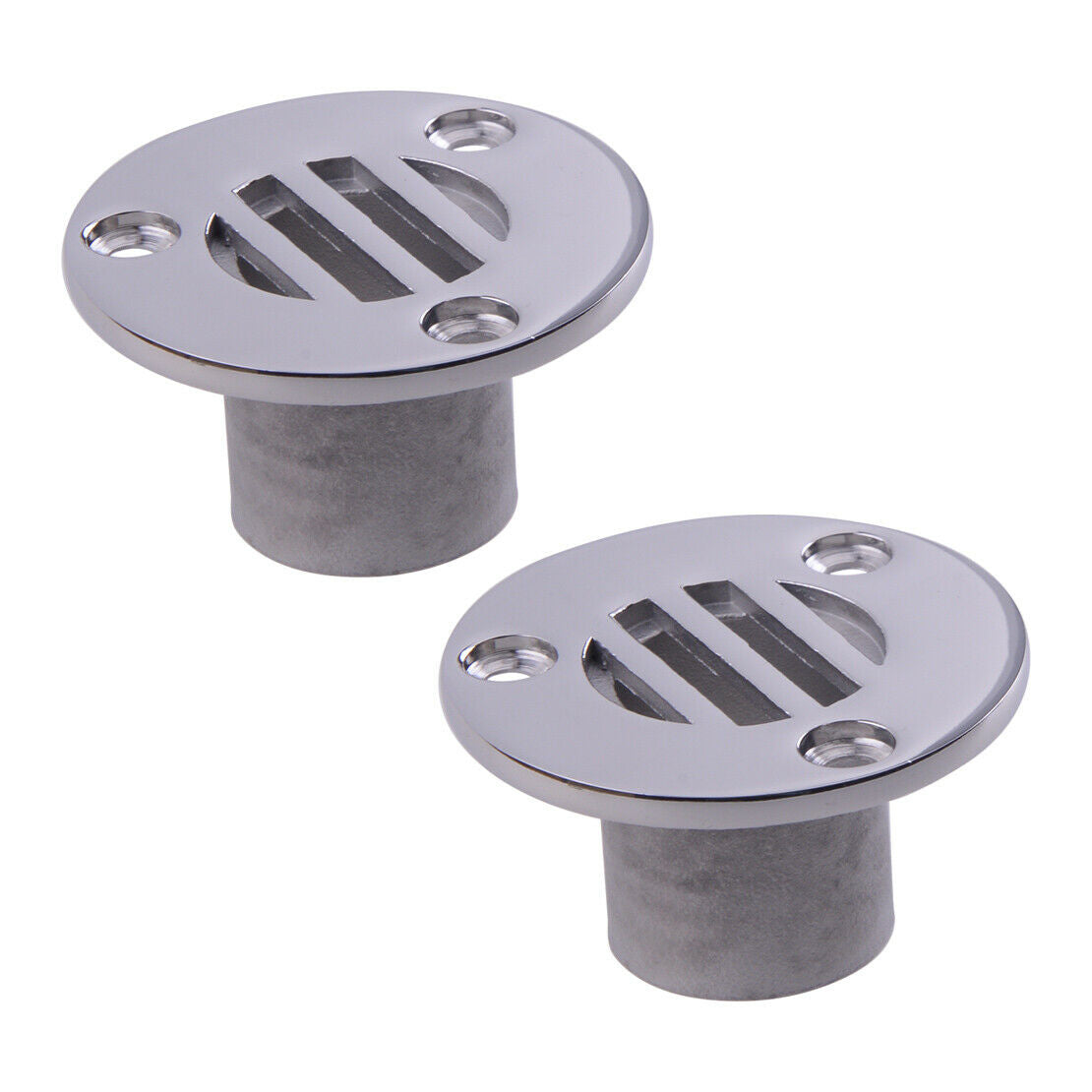 2x/set Stainless Steel 1" Marine Yacht Boat Deck Floor Drain Scupper Cover