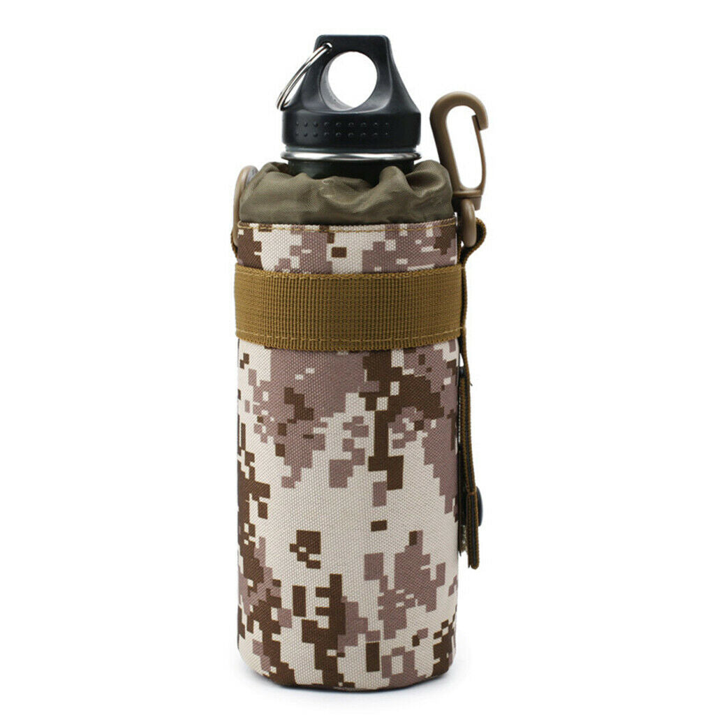 Outdoor Sports Water Bottle Bag Camping Hiking Kettle Bag desert digital