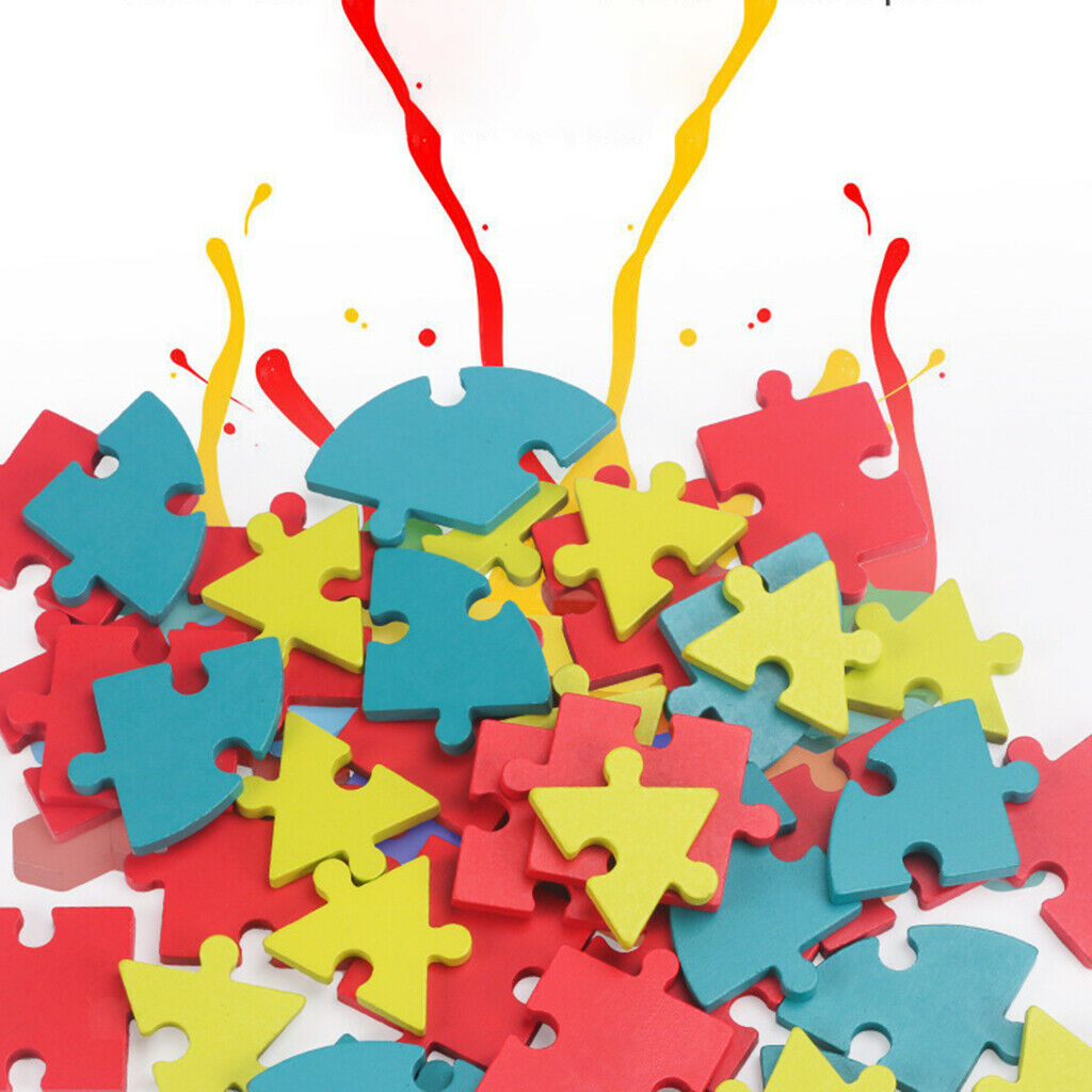 40Pieces Jigsaw Puzzles Blocks Preschool Imagination Gift for Toddlers Kids