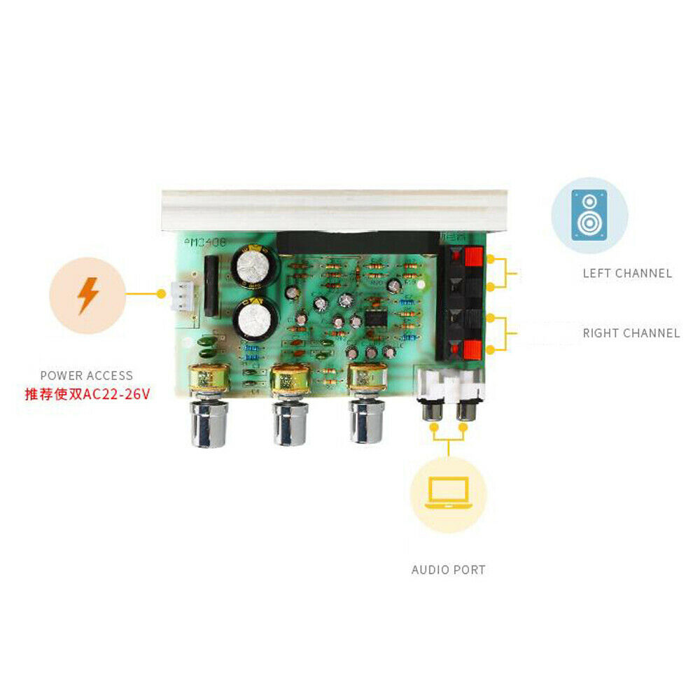 18V 50W+50W 2.0 Channel STK Thick Film Series Power Amplifier Board