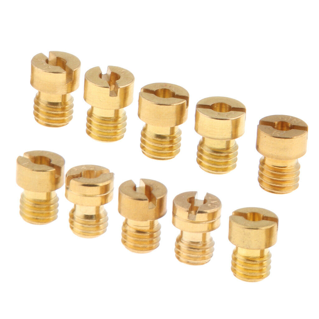 10x M5x8mm Carburetor Main Jet Kit Part For  PWK OKO KOSO 125-140