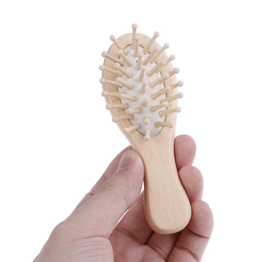 Wooden Hair Vent Brush Brushes Hair Care and Beauty SPA Massager Massage .l8