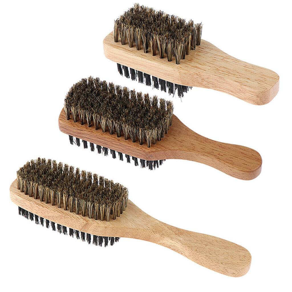 3Pcs Mustache Brush Professional Hairdressing Comb Brush Men Care
