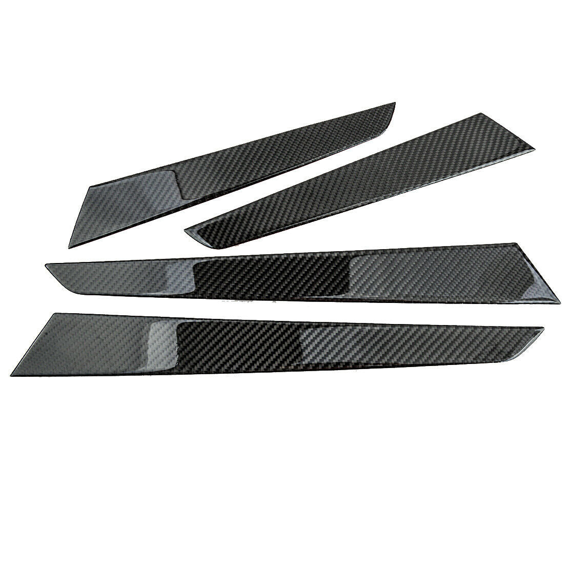 Carbon Fiber Door Panel Cover Trim Fit For Mercedes Benz C W204 2007-2013 acc.