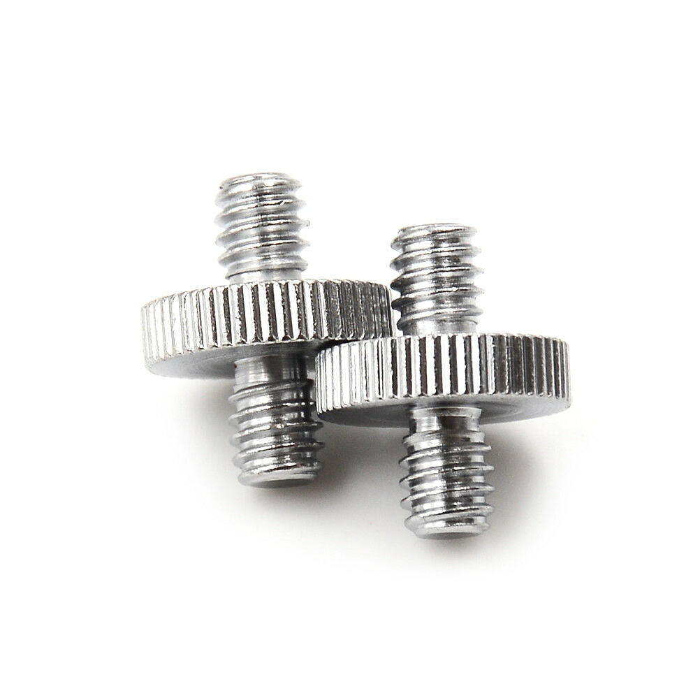 2PCS 1/4" 1/4" Male to 1/4" Male Threaded Screw Adapter Double Head Scr.l8