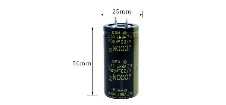 1pcs 80v 4700uf Aluminum electrolytic capacitor Power adapter filtering 25x50mm