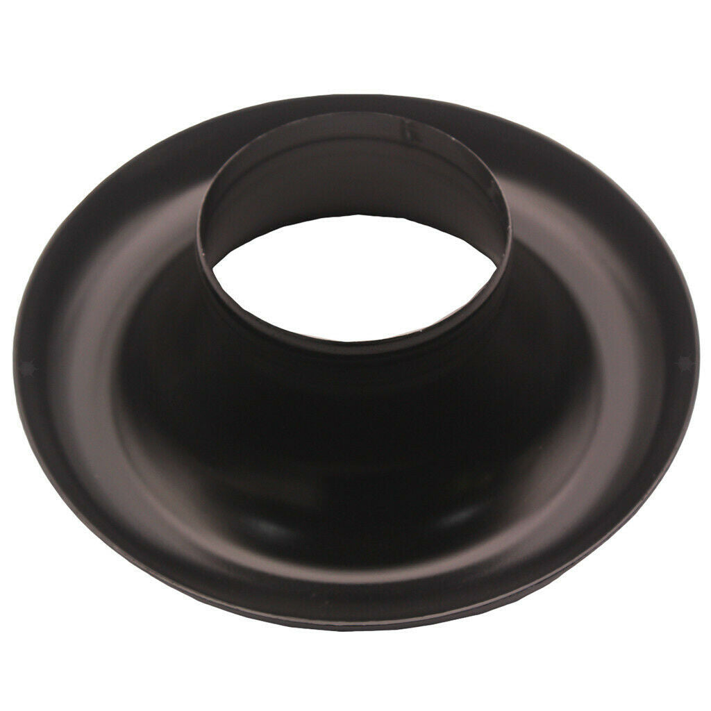Black 3" 76mm Alloy Short Cold Air Compressor Inlet Velocity Stack Kit
