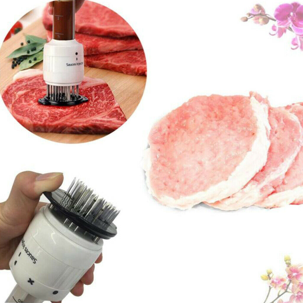 Kitchen Steak Meat Tenderizer Sauce Injector Marinator To Soften Meat