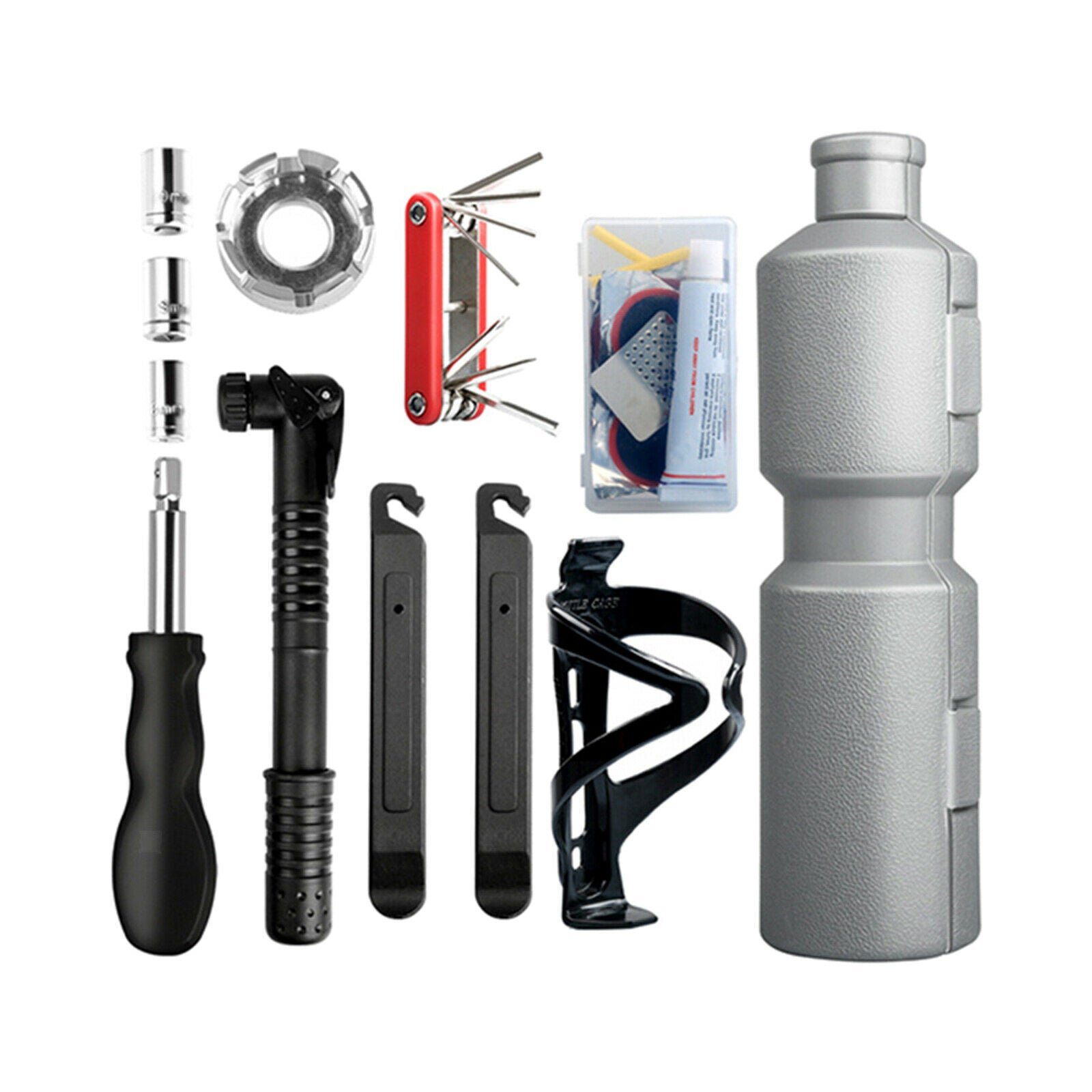 Bike Repair Tools Outdoor Tire Lever Puncture Repairing Handy Fixed Set