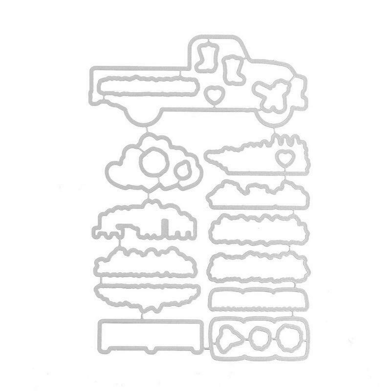 Farm Harvest Goods Metal Cutting Dies And Clear Stamp Set For DIY Scrapbooking