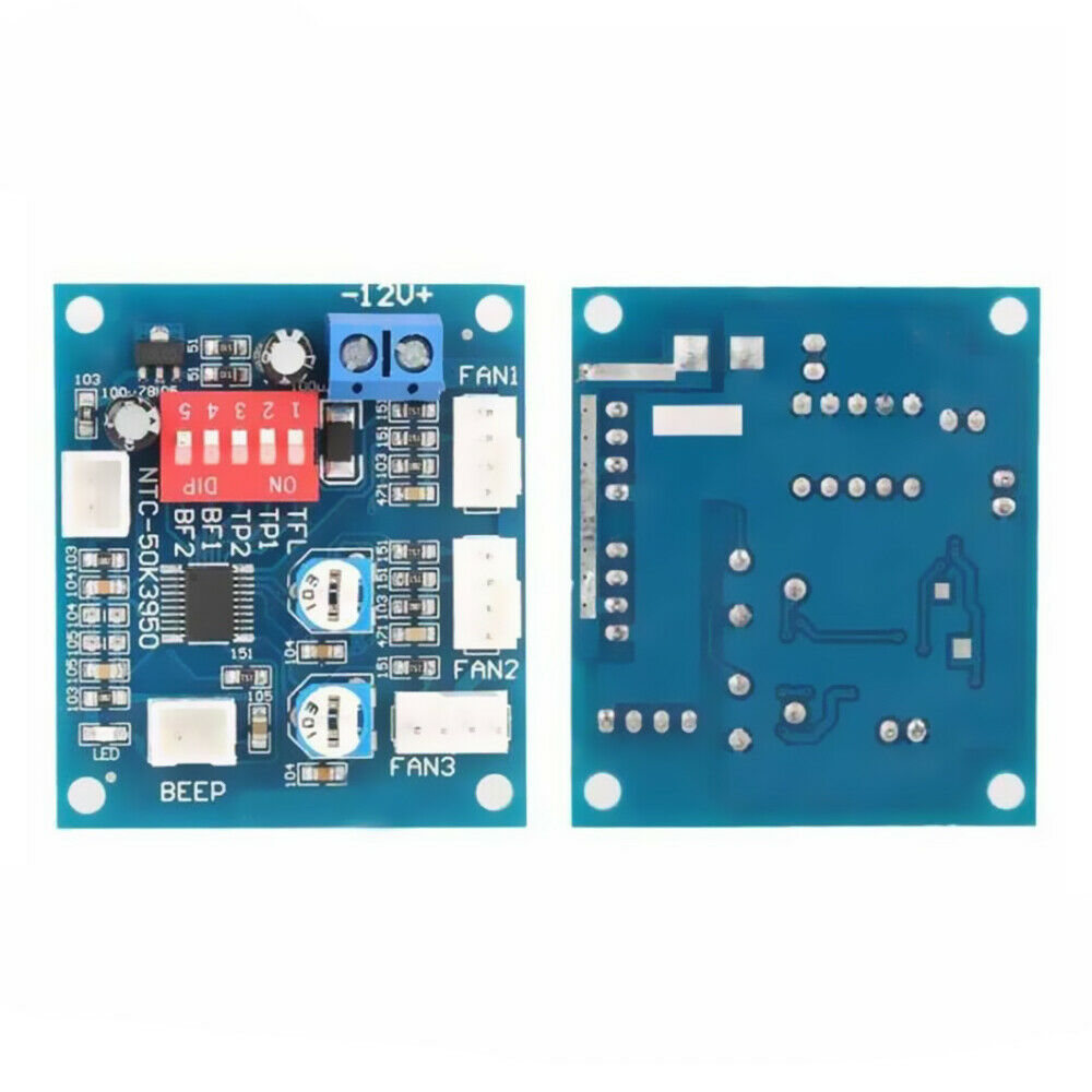 12V Regulator PWM Fan Temperature Control Module High-Temp Alarm Speed Control