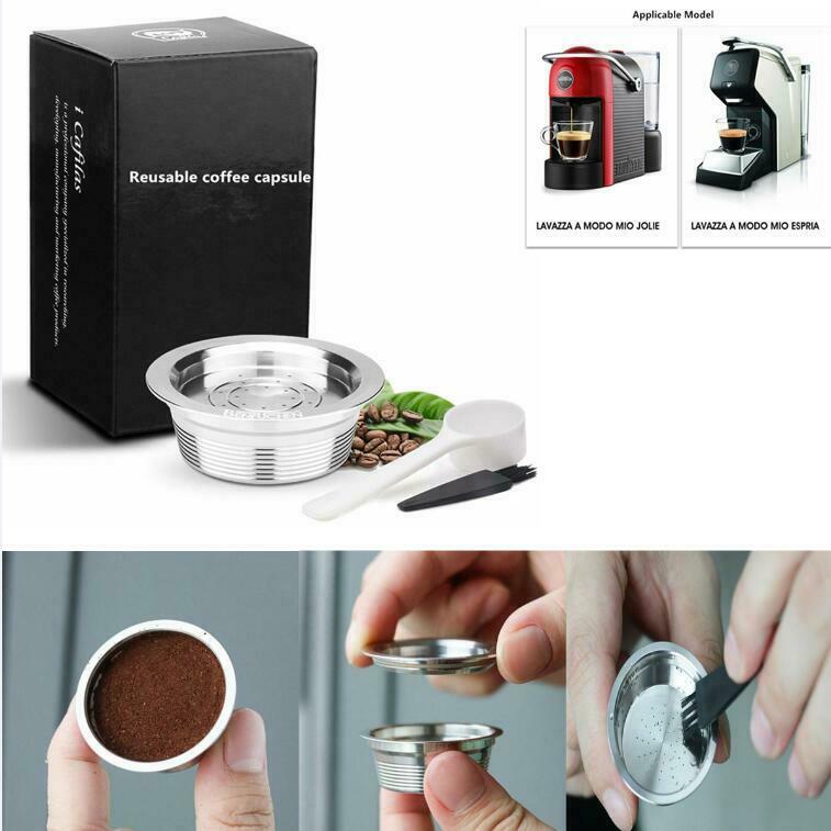 Reusable Coffee Pods Steel Capsules Filter for LAVAZZA A MODO MIO JOLIE ESPRIA