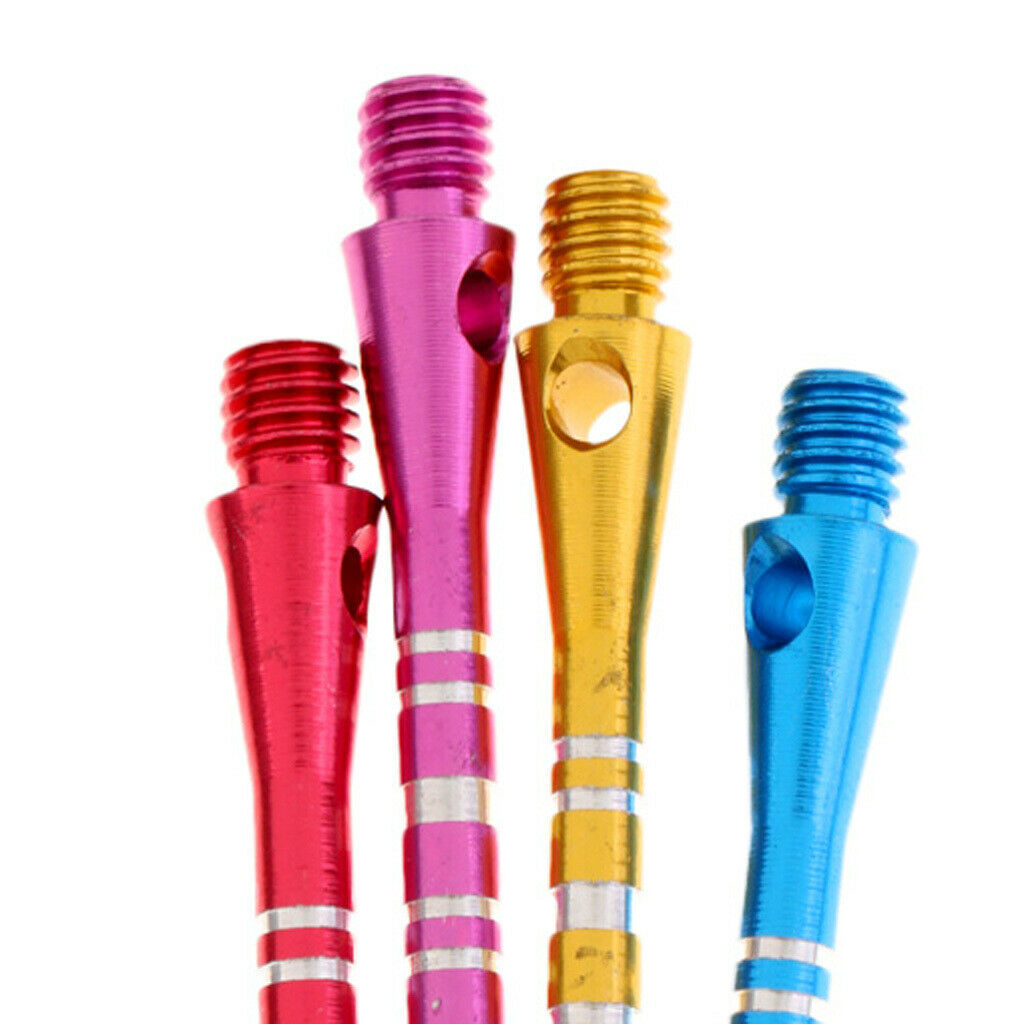 12 Pieces 52mm 2BA Anodised Aluminium  Shafts Stems Throwing - 4 Color