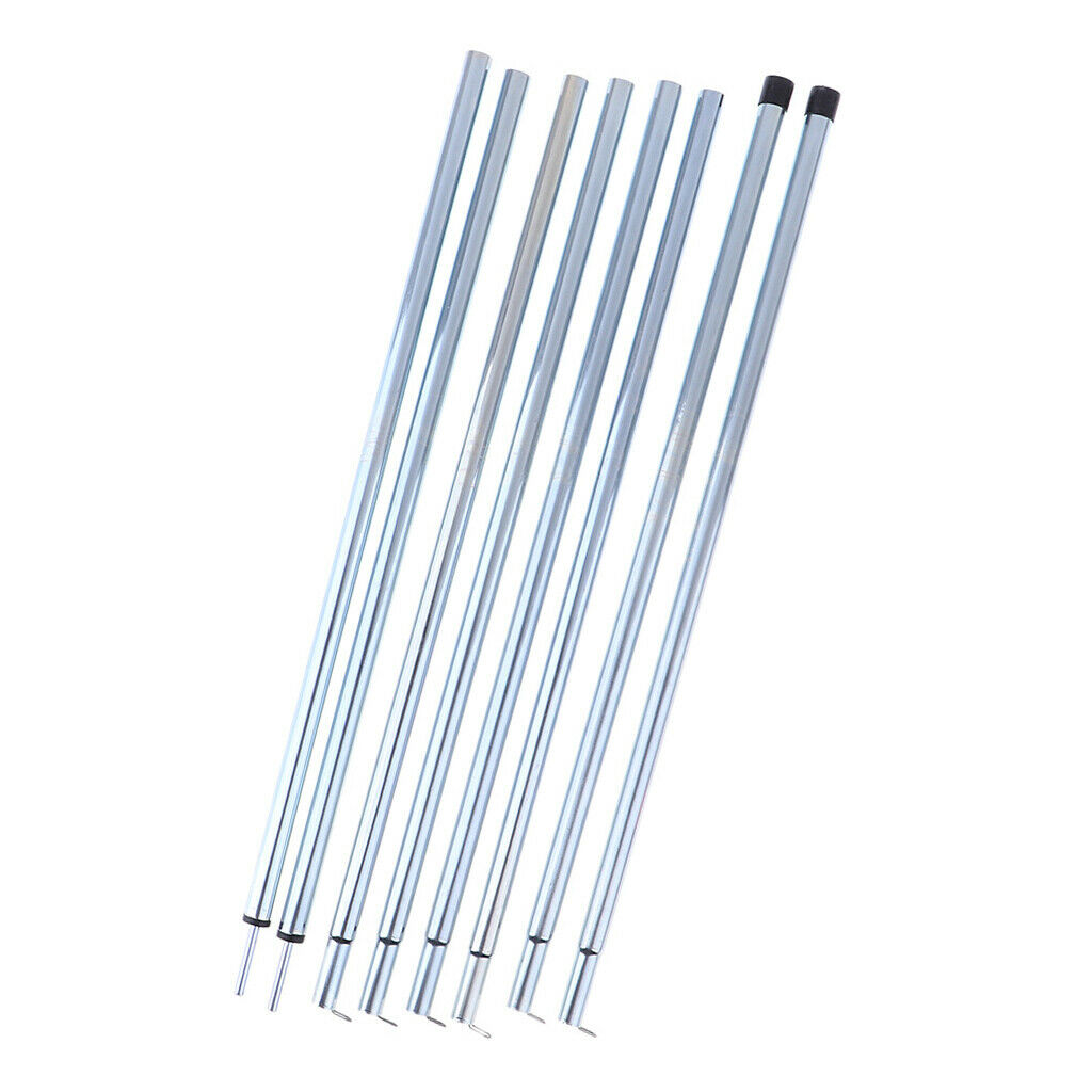 2Pcs Lightweight Adjustable Tarp Poles, Iron Tent Poles For Camping,