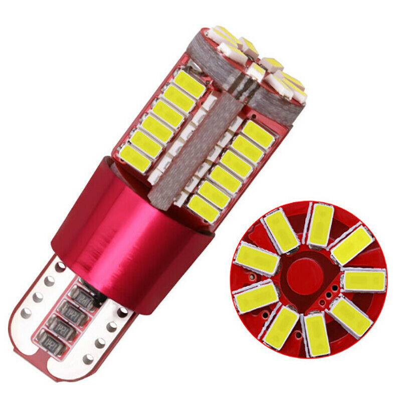 2Pcs T10 57SMD Strobe Blink 3014 LED Canbus Error Free Parking Light Wedg.l8