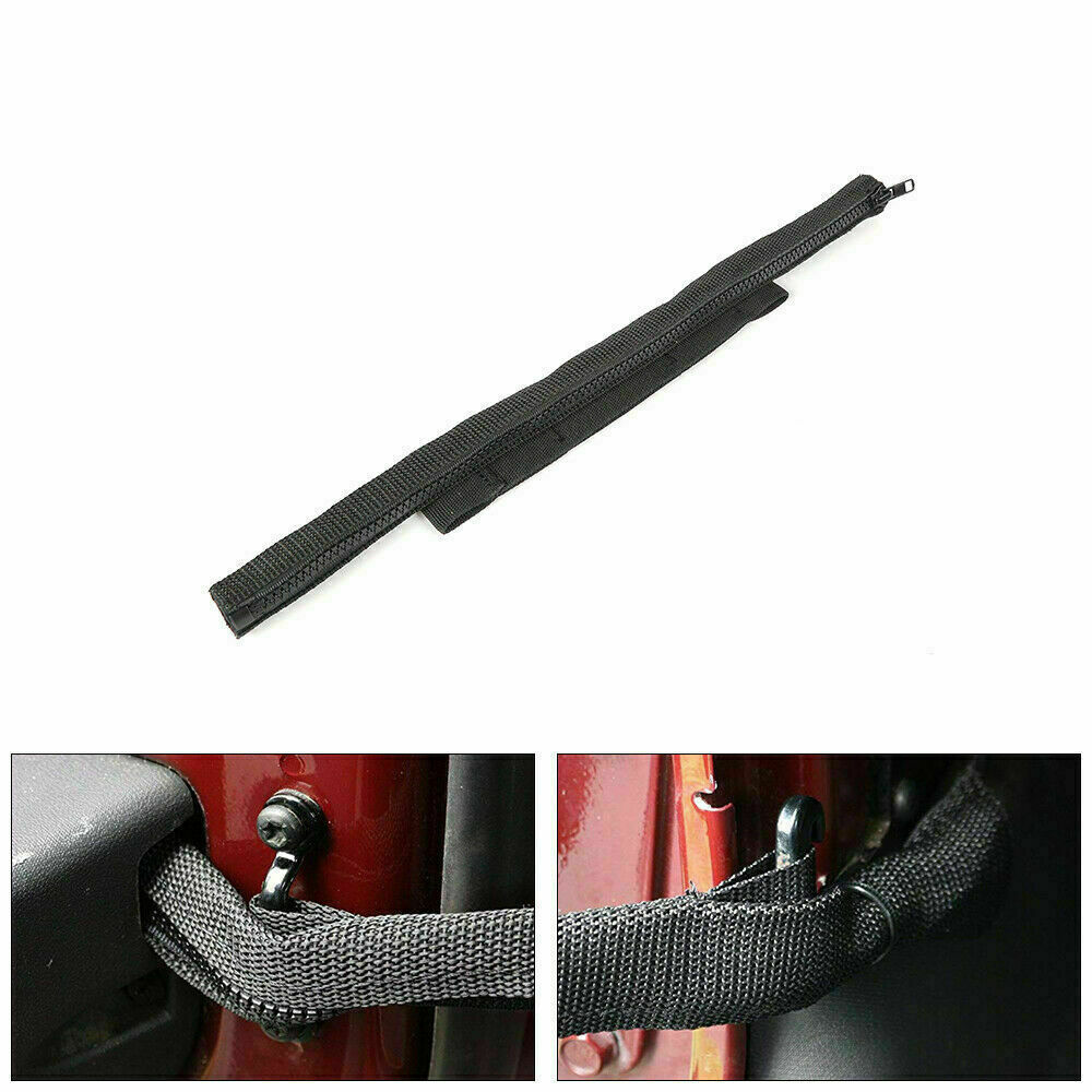 Black Door Limiting Straps Wire Protecting Harness for Jeep Wrangler JK 2007-17
