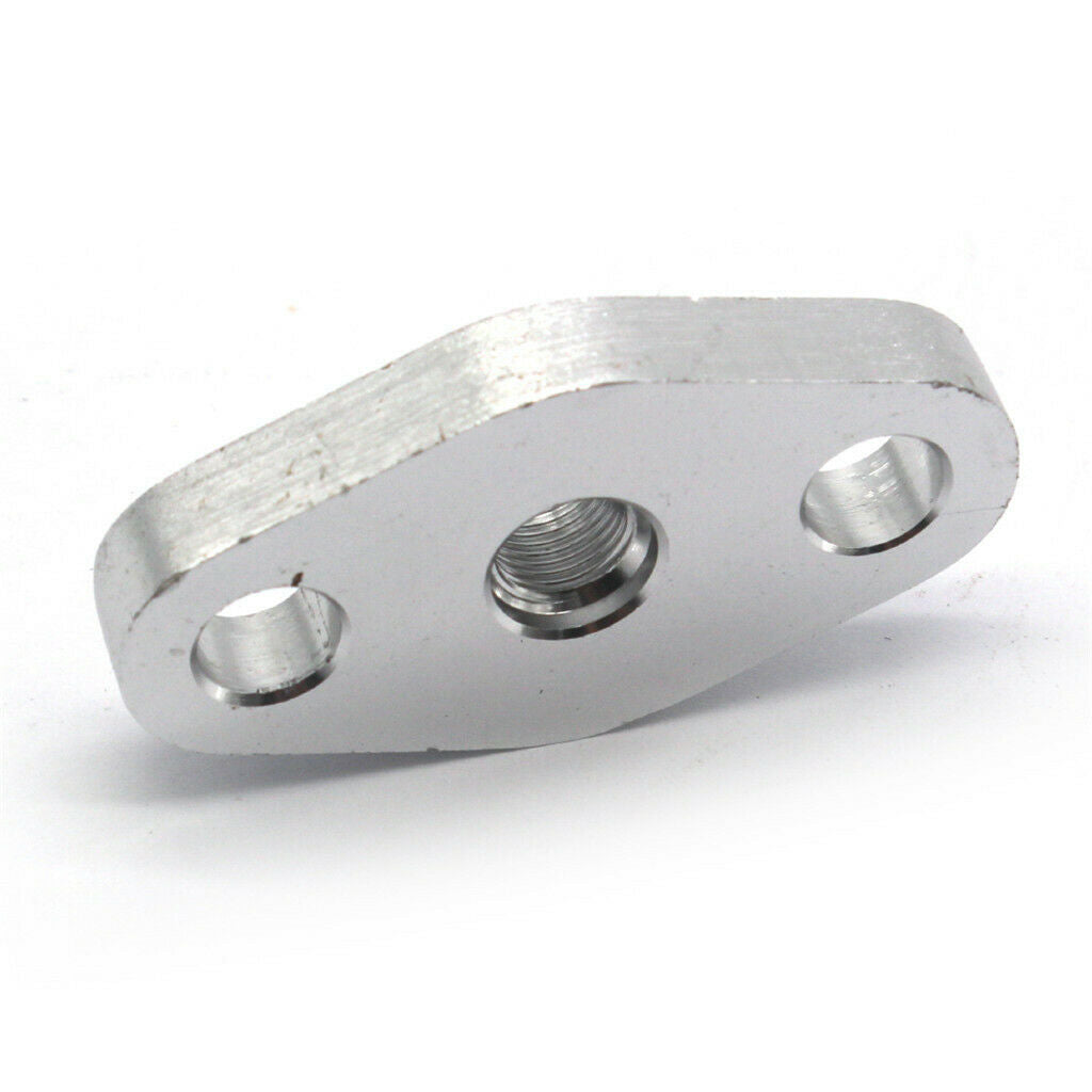 Billet Oil Drain Feed Inlet Flange Gasket AN Fitting T3 T35/T4 T04 T70