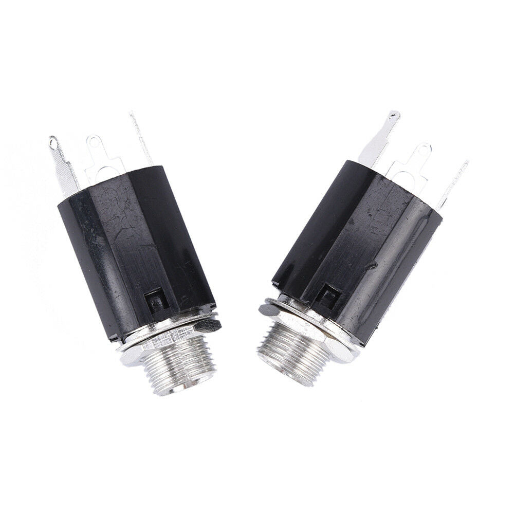 2X Guitar Endpin Jack 6.35 Input For Guitar Pickup Output Guitar Accessor.l8