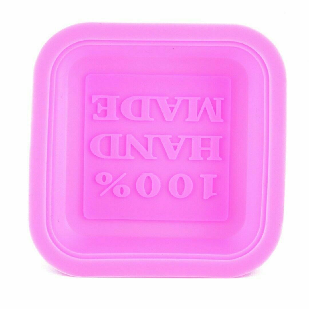 DIY 100% Hand Made Cube Soap Mold Silicone Mould For Cake Candy Chocolate Baking