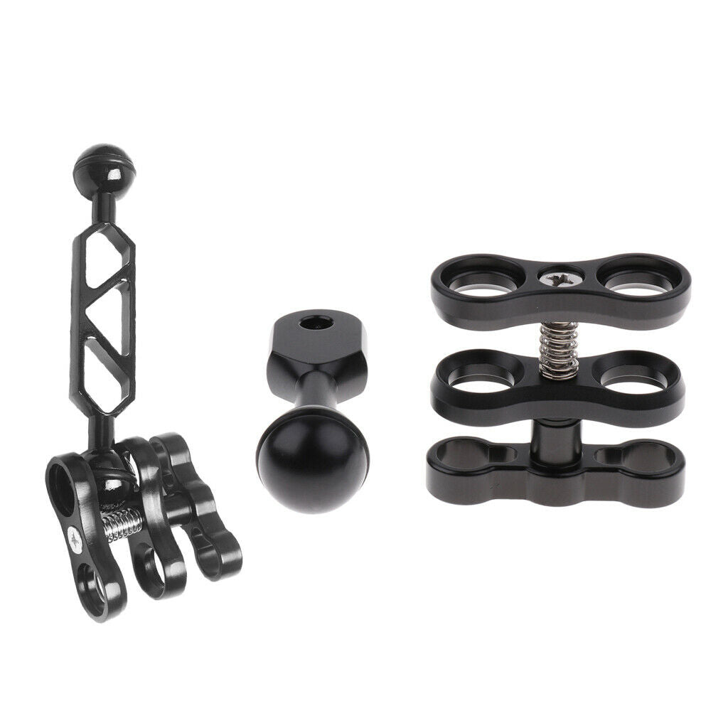 Aluminum Alloy Scuba Diving Light Clip Ball Connective Arm Clamp for Torch