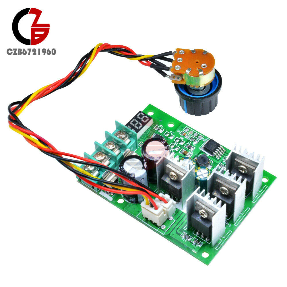 10-60V DC Motor Driver Speed Control Governor Soft Start H-Bridge Reversible