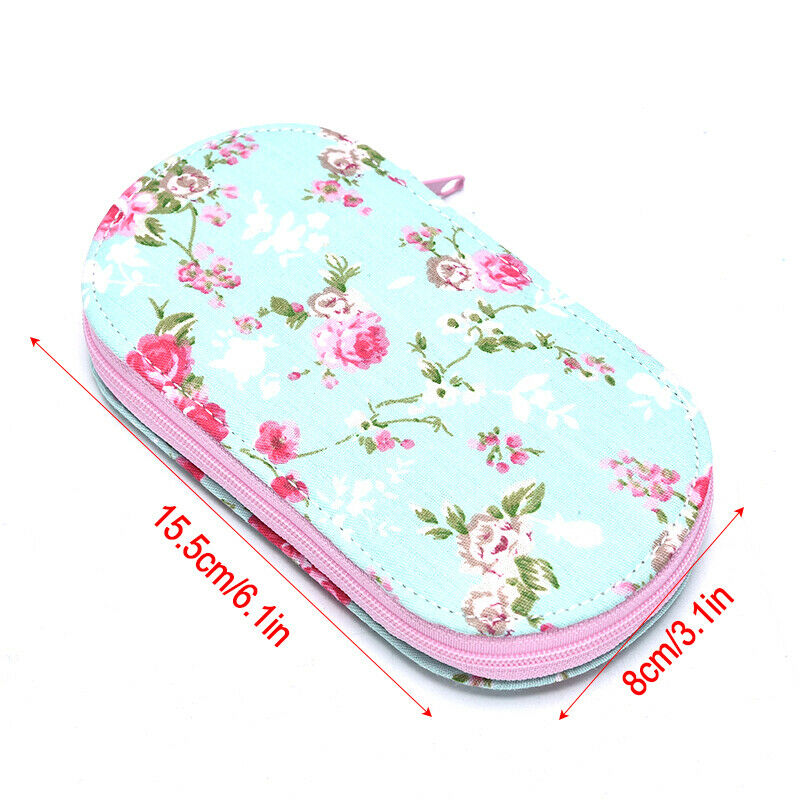 Portable Travel Sewing Kits Box Multicolor Needle Thread Pin Scissors Sew.l8