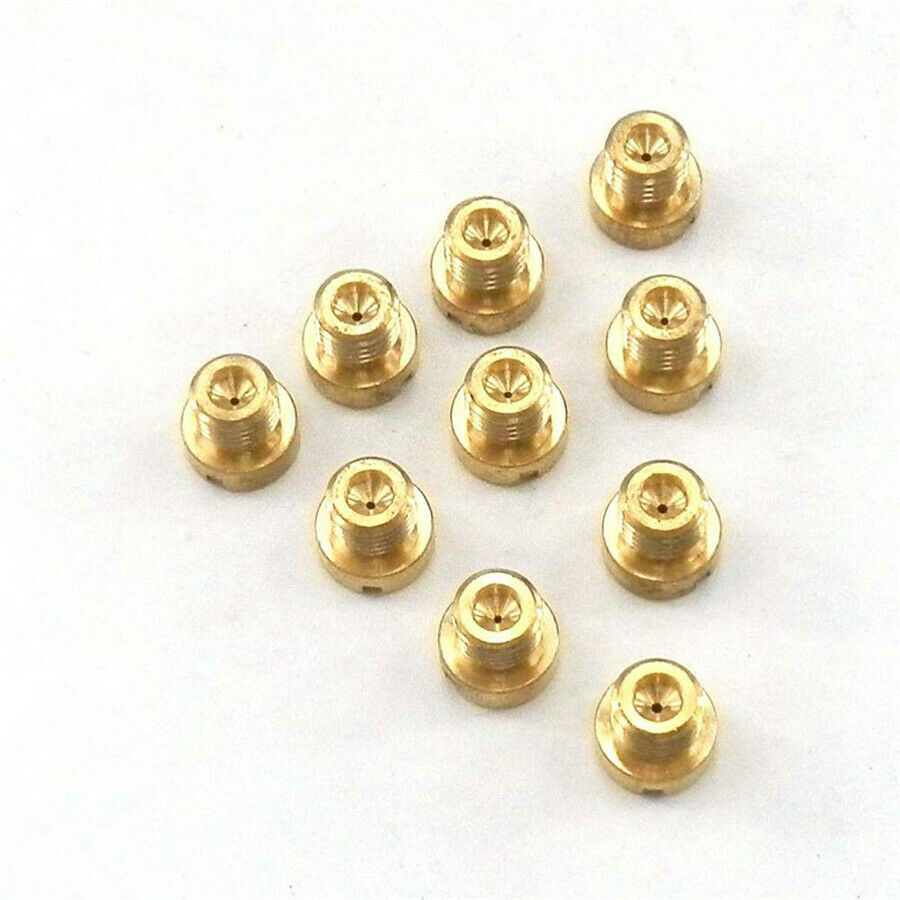 10 x M6 Thread 6mm Motorcycle Carburetor Main Jet Kit 98-130 Injector Nozzle