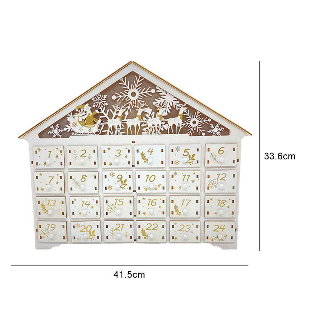 Christmas Advent Calendar 24 Storage Drawers 24 Day Holiday Decoration