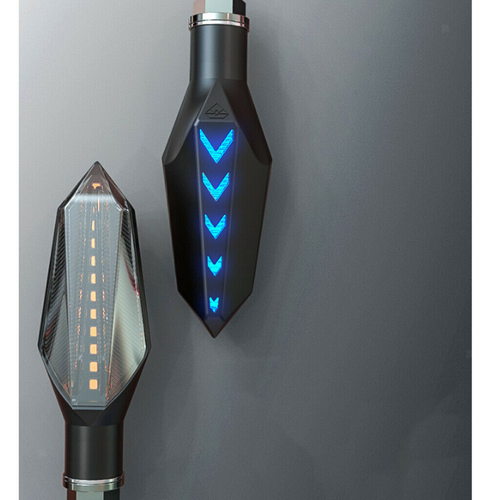 Daytime Running Lights LED High Brightness for Motorcycles ABS Plastic Blue