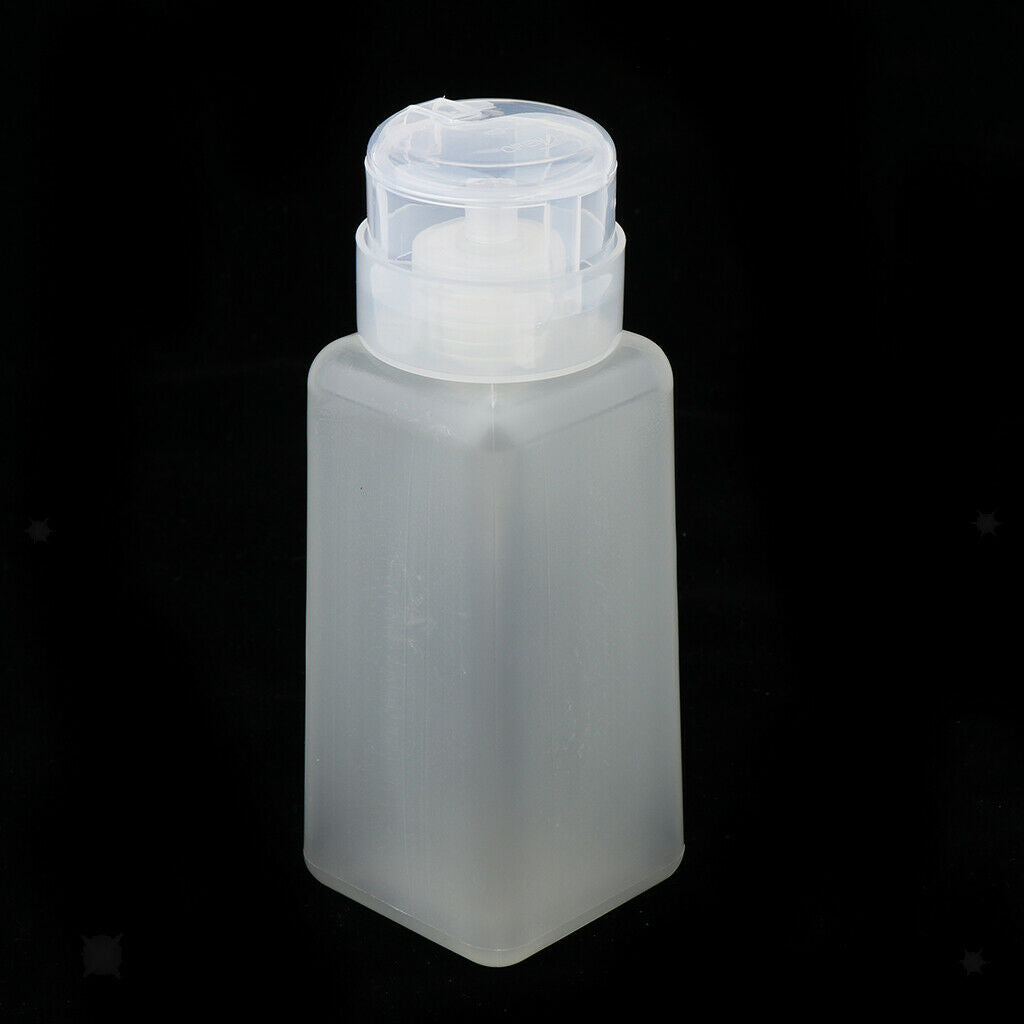 250ml Nail Art Tips Empty Dispenser Nail Remover Pump Bottle Clear Pump Head