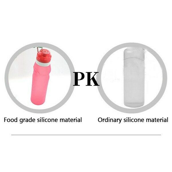 Silicone Water Bottle Portable Folding Leakproof Sport Outdoor Travel P6 BS5
