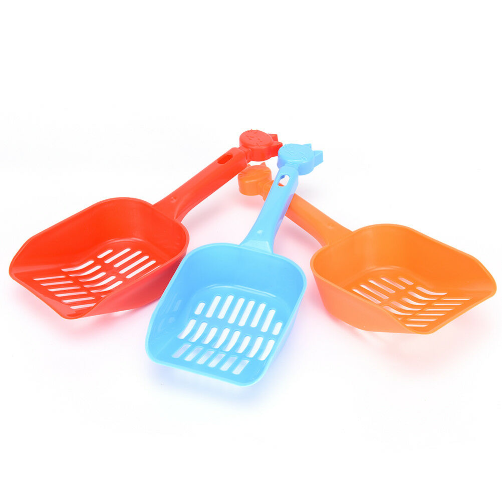Plastic Cat Kitty Litter Shovel Poop Scoop Cat Owners Supplies Random Col.l8