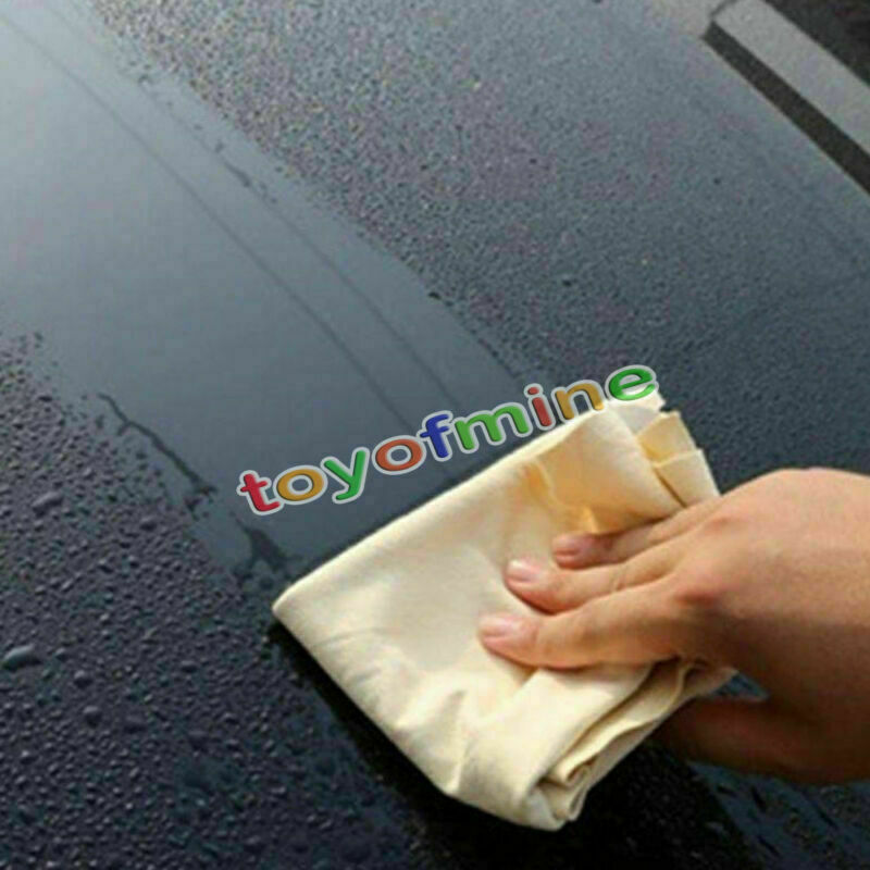 Natural Shammy Chamois Leather Car Cleaning Towels Drying Car Washing Cloth AU