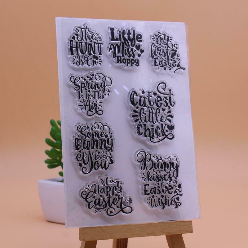 Spring Easter Silicone Clear Seal Stamp DIY Scrapbooking Embossing Photo Album
