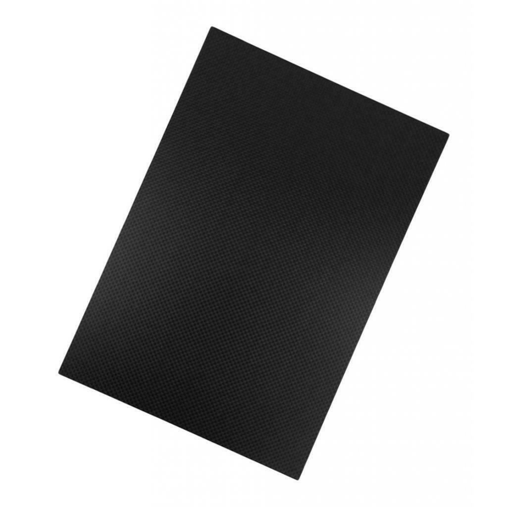 Black 100% Carbon Fiber Plate Panel 200x300mm 0.5-3.0mm Matte 200x300x1.5mm