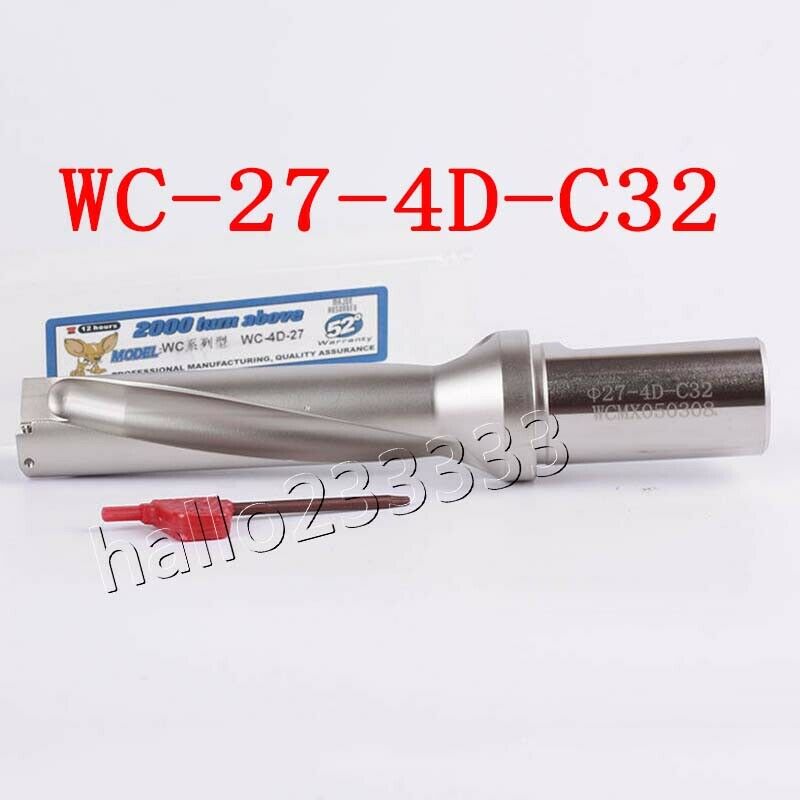 Φ27-4D-C32 27mm U drill indexable drill For WCMX050308 WCMX CNC U drill insert