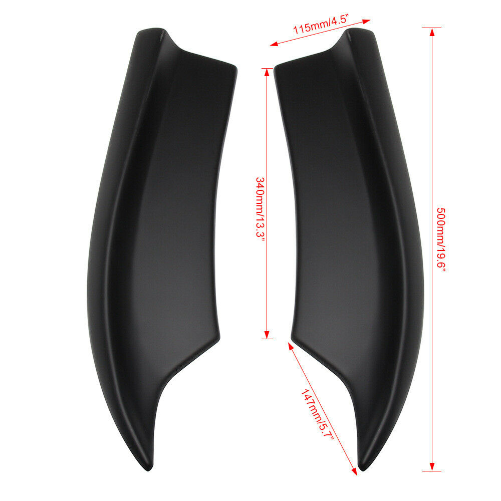 1 Pair For Dodge Charger SRT-Style 2015-2019 Black Car Rear Bumper Lips Aprons