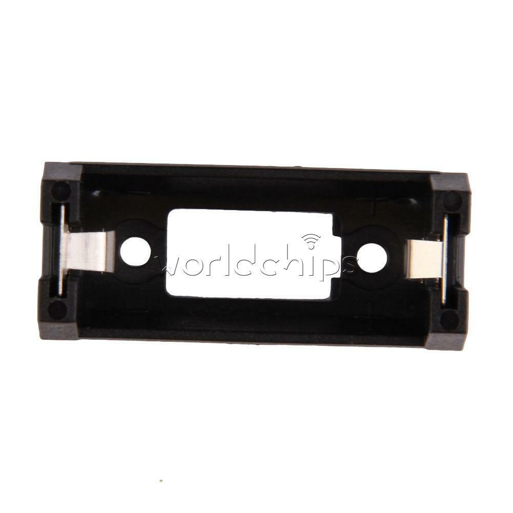 5PCS CR123A Lithium Battery Holder Box Clip Case w/ PCB Solder Mounting Lead