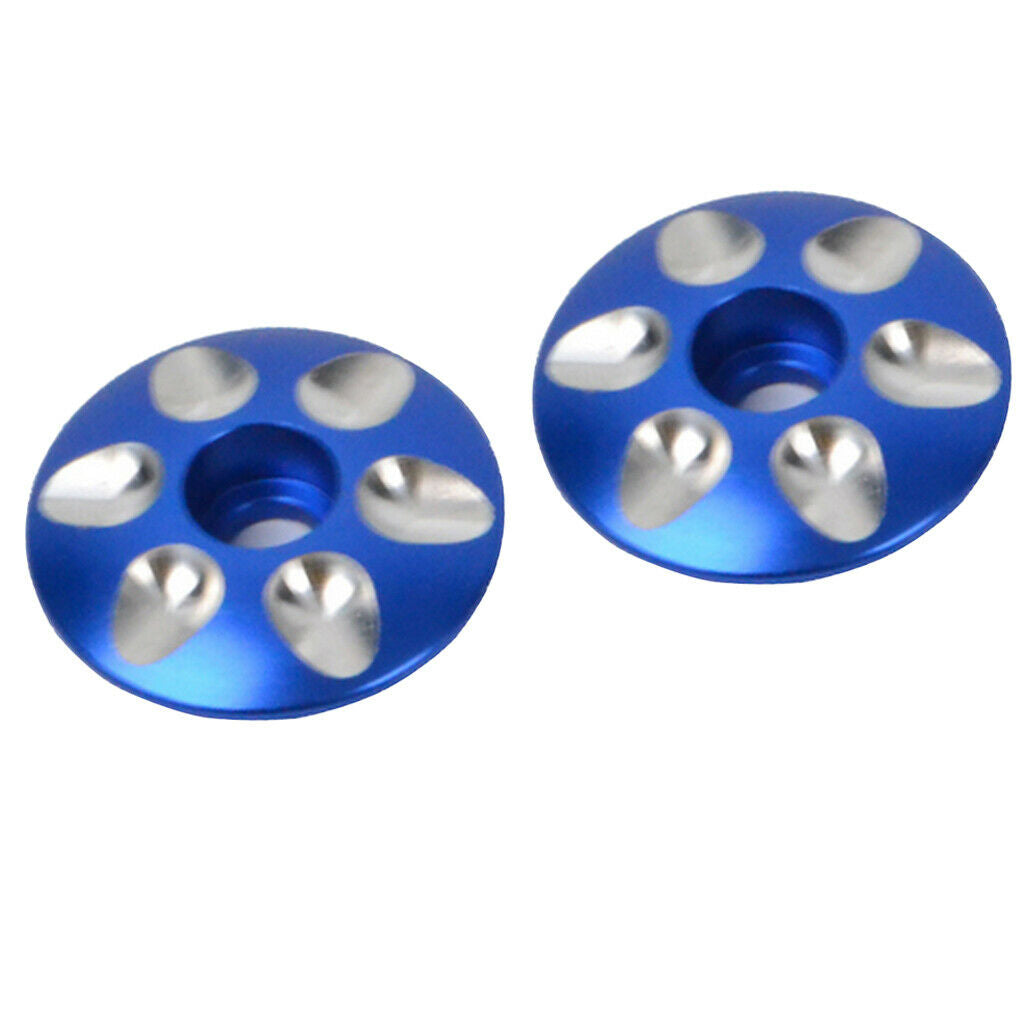4-part Racing Bike Cover Caps Made of Aluminum Alloy for Spare Parts Blue +