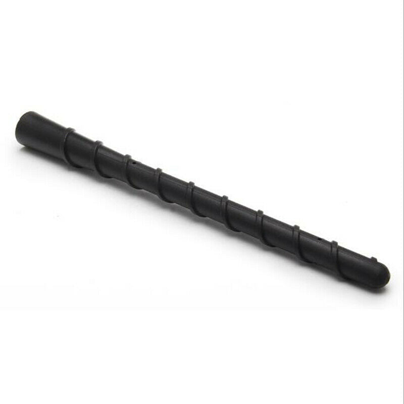 Black 7" Carbon Fiber Sports Car Antenna Adjustable Aerials Universal