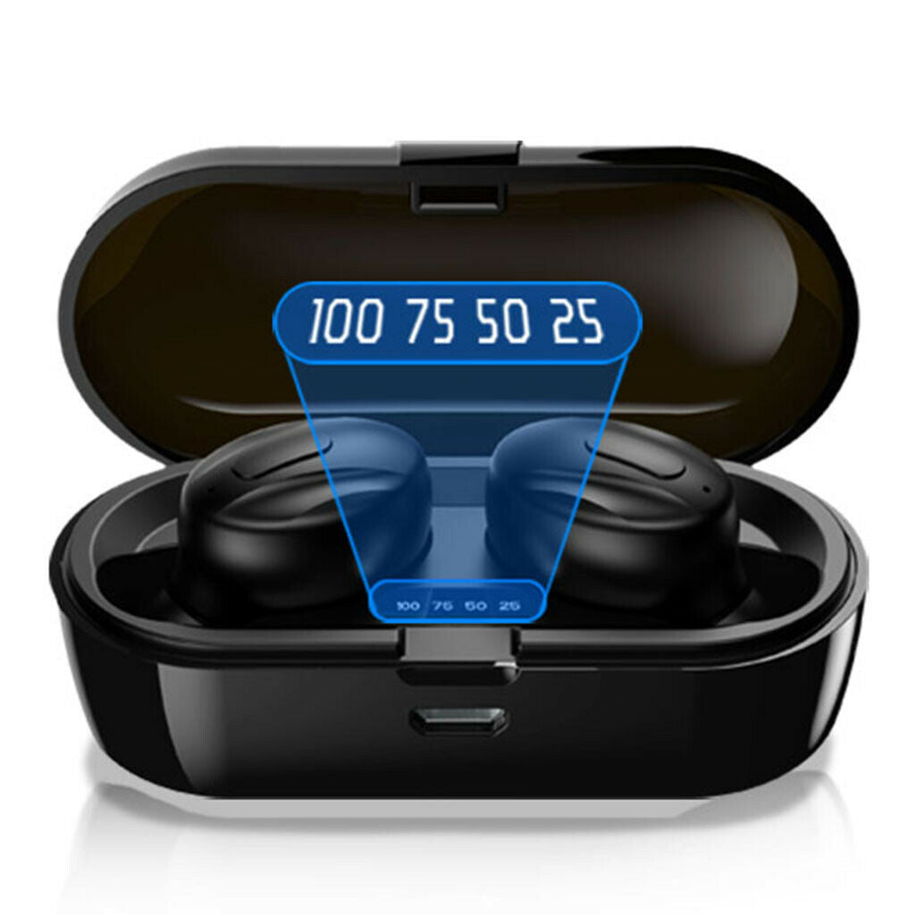Sports Stereo  5.0 TWS Earphone Headphone Power Display With Mic