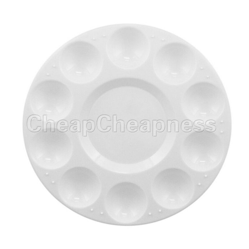 Artist Painting Pallet Plastic Round Palette Paint Wholesale Crafts Art Su.l8