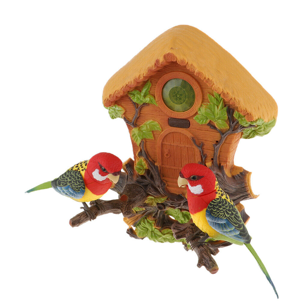 Wall-mounted Simulated Chirping Parrot Bird