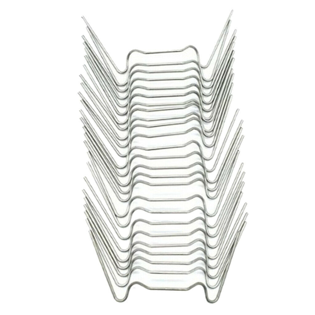 200 Pieces W Type Glazing Glass Clips Stainless Use Fttings for Greenhouse