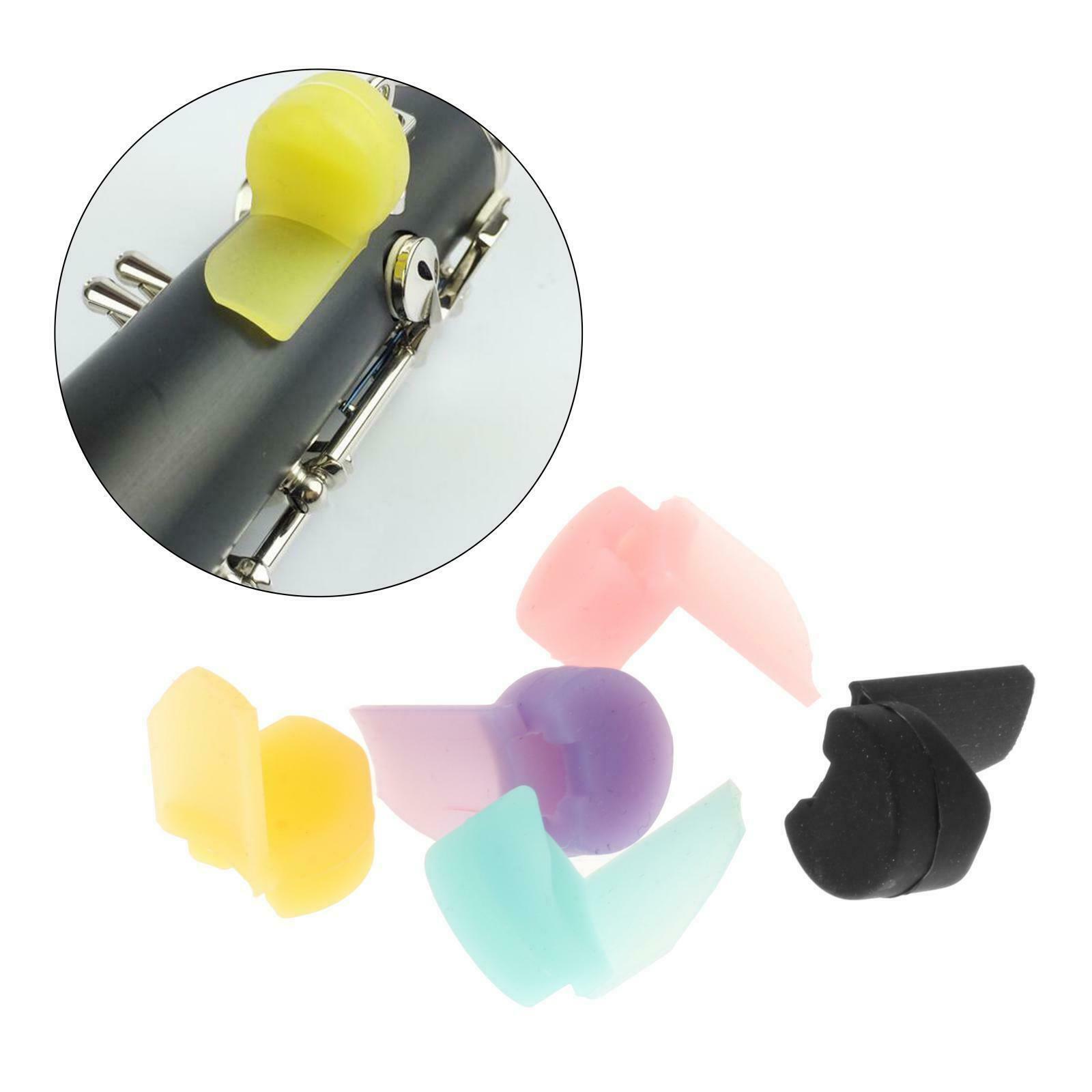 5pcs Silicone Clarinet Thumb Rest Cushion Pads for Clarinet Oboe Parts