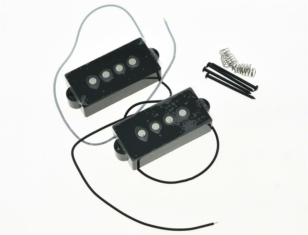 Black P Bass Open Pickup Bass Pickups Set for 4 String Precision Bass Guitar