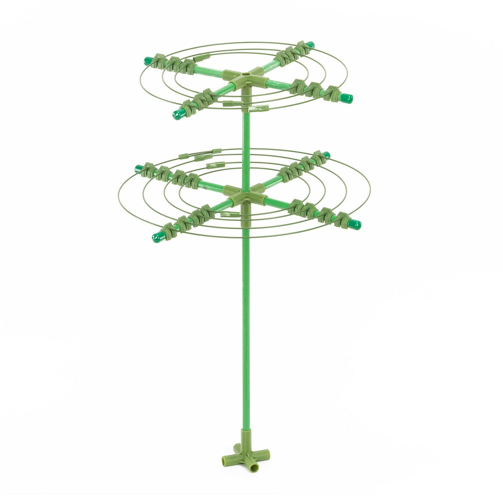 Garden Plant Support Cage Frame Ring Tie Metal Flower Climbing Frame Pile Set