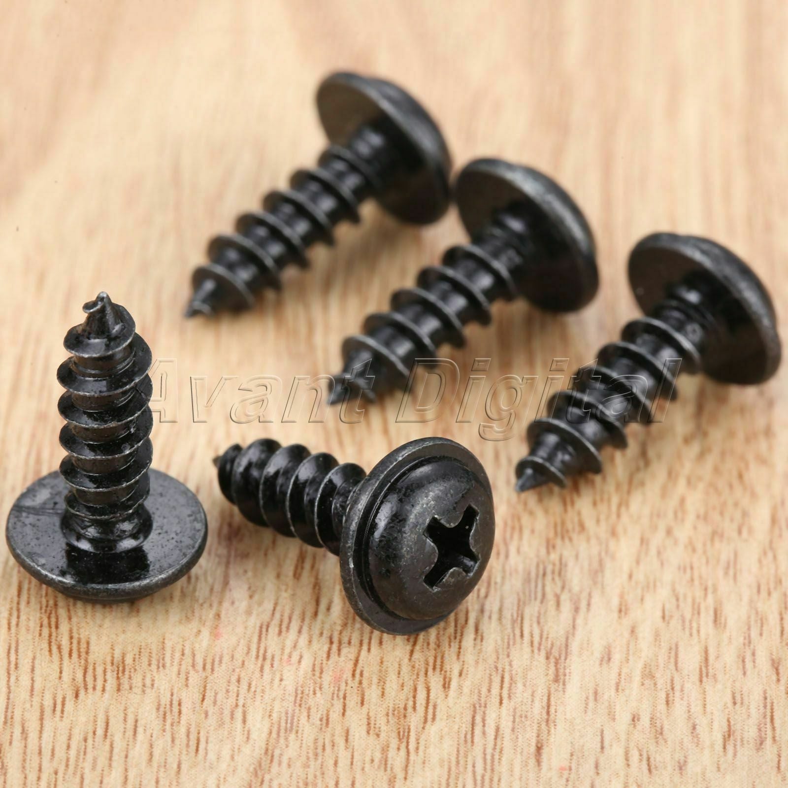 50x Auto Tapping Screws Fasteners Retainers 10.8x18.8mm Clips Metal Universal