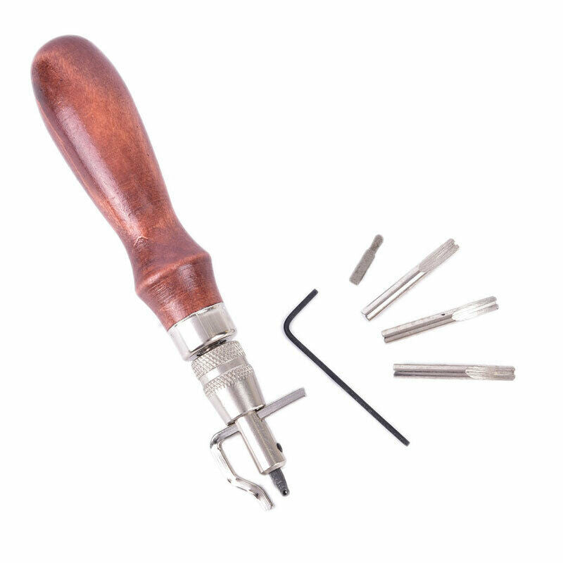 7 in 1 Set Pro Leathercraft Adjustable Stitching and Groover Crease Leathe B SJ