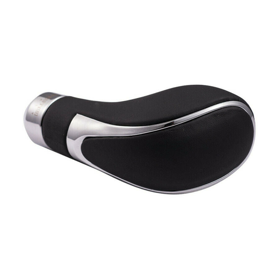 Black Leather Car Gear Shift Knob Shifter Lever Grip Manual Automatic Universal